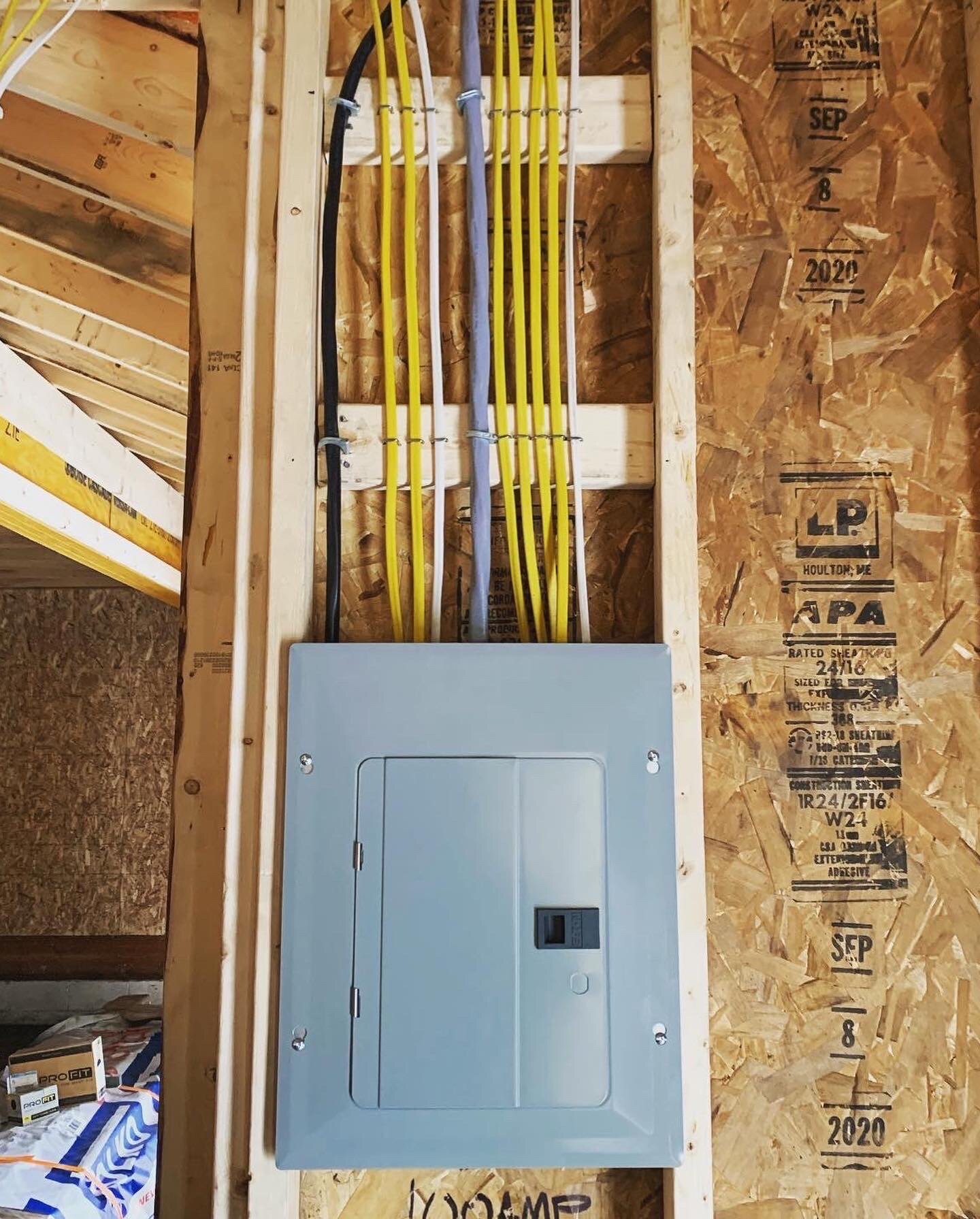New wiring neatly routed through open framing on a Firefly Electric project