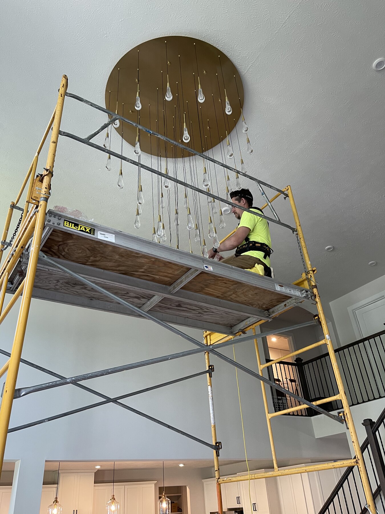 Lighting improvements in a kitchen and hall